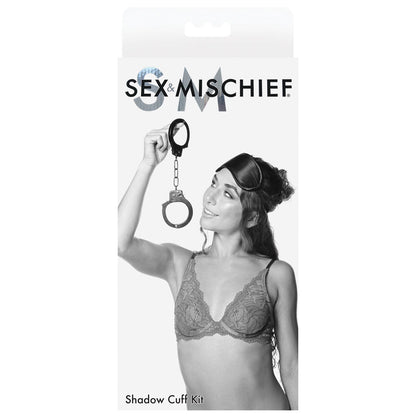 Sex & Mischief Shadow Cuff Kit - Black - 2 Piece Set Sportsheets
