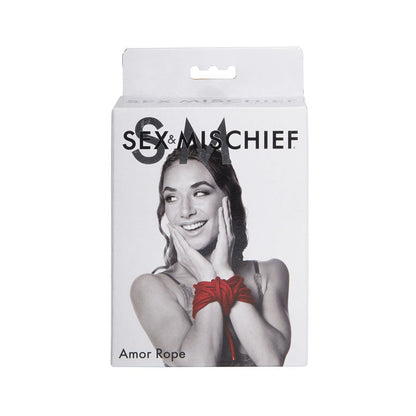 Sex & Mischief Amor Rope - 2 Red Bondage Ropes - 4.5 m Lengths Sportsheets