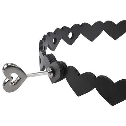 Sex & Mischief Heart Day Collar - Black Collar Sportsheets