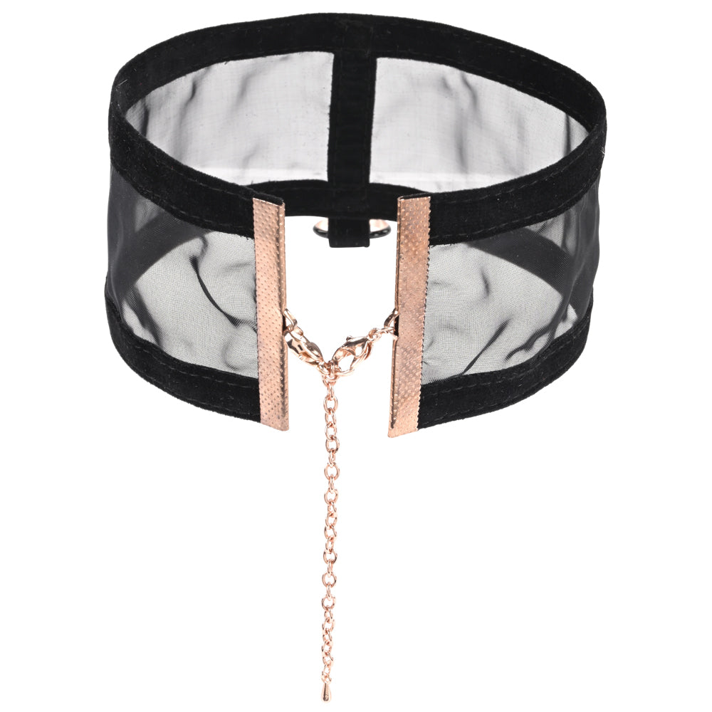 Sex & Mischief Sheer Day Collar - Black Collar Sportsheets