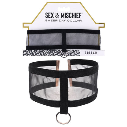 Sex & Mischief Sheer Day Collar - Black Collar Sportsheets
