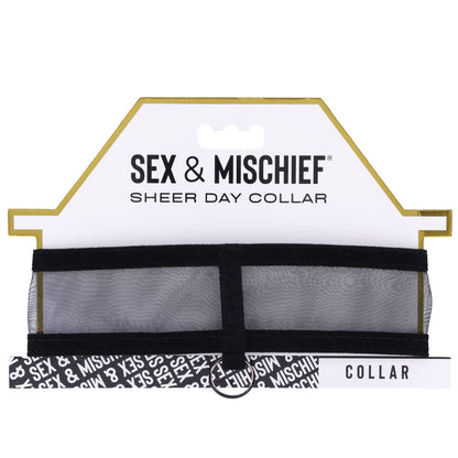 Sex & Mischief Sheer Day Collar - Black Collar Sportsheets