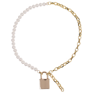 Sex & Mischief Pearl Day Collar - Pearl/Gold Necklace Sportsheets