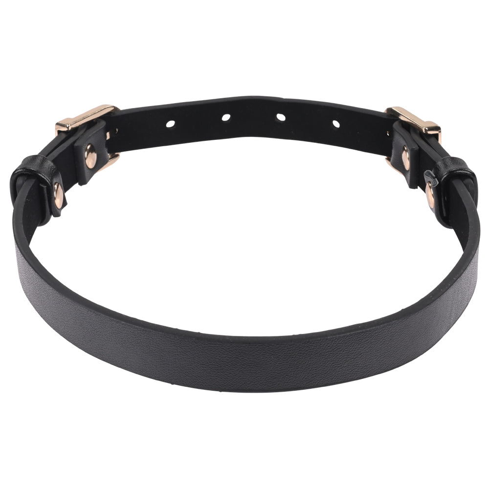 Sex & Mischief Double Buckle Day Collar - Black Collar Sportsheets