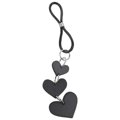 Sex & Mischief Heart Nipple Ties - Black Nipple Restraints - Set of 2 Sportsheets