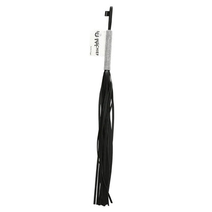 Sex & Mischief Sparkle Flogger - Black/Sparkle 78 cm Flogger Whip Sportsheets