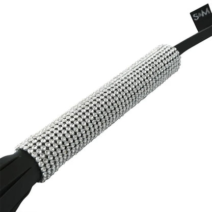 Sex & Mischief Sparkle Flogger - Black/Sparkle 78 cm Flogger Whip Sportsheets