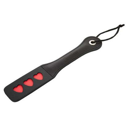 Sex & Mischief Heart Paddle - Black Paddle Sportsheets