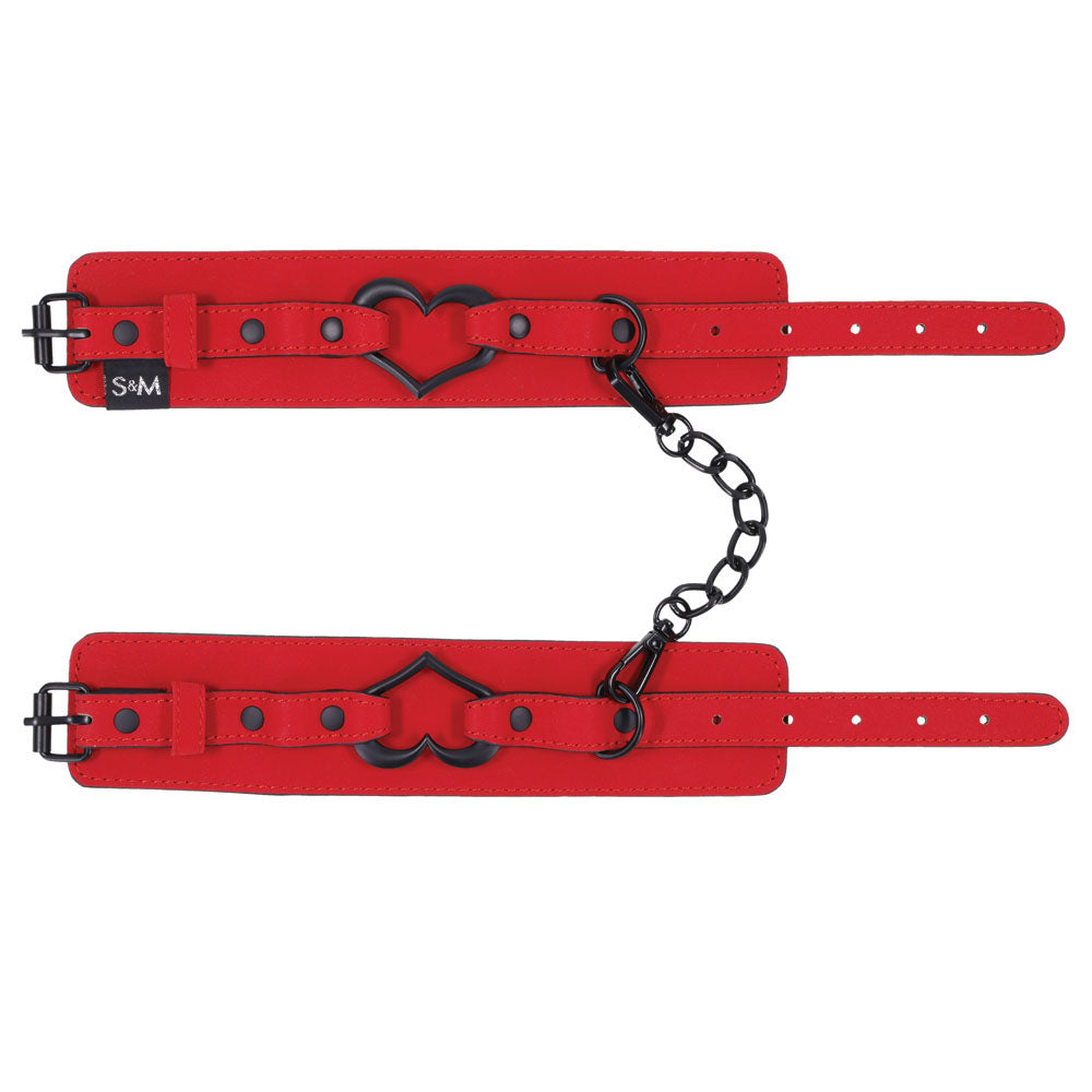 Sex & Mischief Amor Handcuffs - Red Restraints Sportsheets