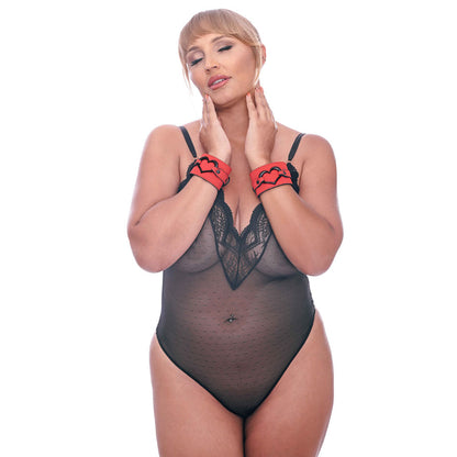 Sex & Mischief Amor Handcuffs - Red Restraints Sportsheets