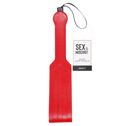 Sex & Mischief Amor Loop Paddle - Red 36.2 cm Paddle Red - Club X