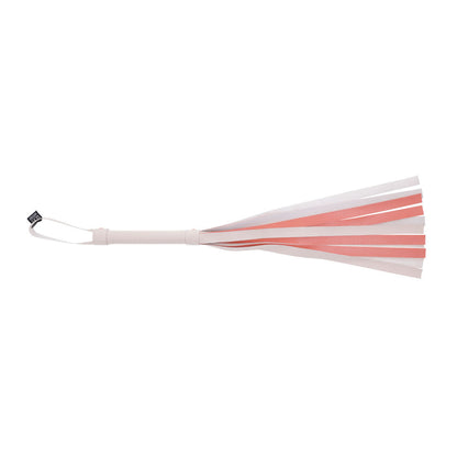 Sex & Mischief Peaches n CreaMe Stripe Flogger - Peach 80 cm Flogger Whip Sportsheets