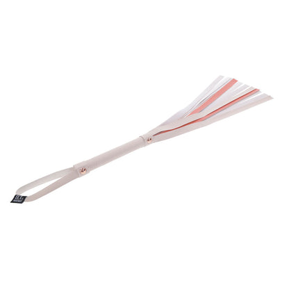 Sex & Mischief Peaches n CreaMe Stripe Flogger - Peach 80 cm Flogger Whip Sportsheets