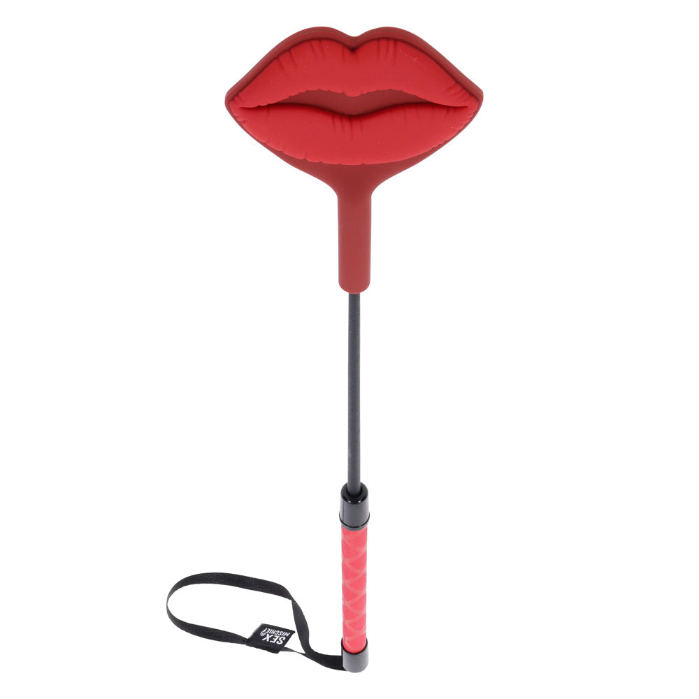 S&M Exs & Ohs Kiss Crop - Red Silicone Tipped Crop Whip Sportsheets