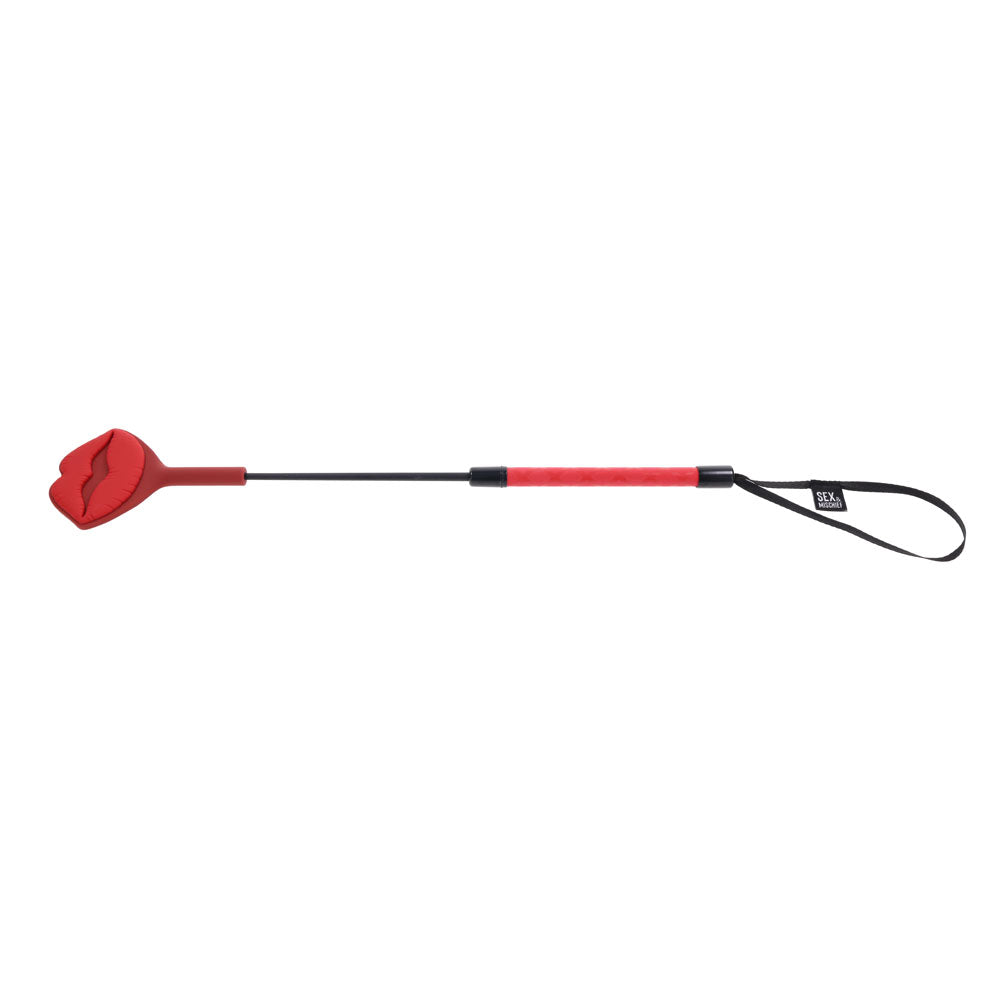 S&M Exs & Ohs Kiss Crop - Red Silicone Tipped Crop Whip Sportsheets
