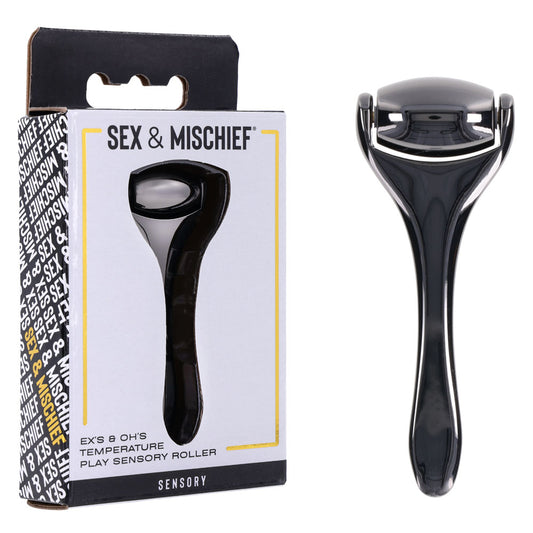 S&M Exs & Ohs Temperature Play Sensory Roller - Gunmetal Roller Chrome - Club X