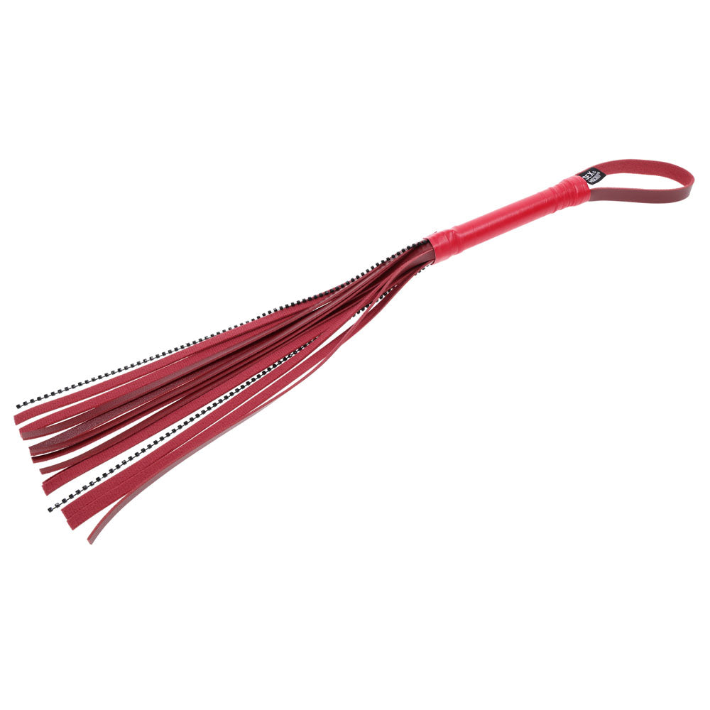 S&M Exs & Ohs Crystal Flogger - Red Flogger Whip Sportsheets