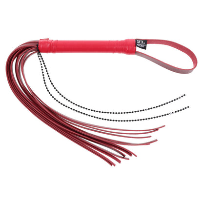 S&M Exs & Ohs Crystal Flogger - Red Flogger Whip Sportsheets