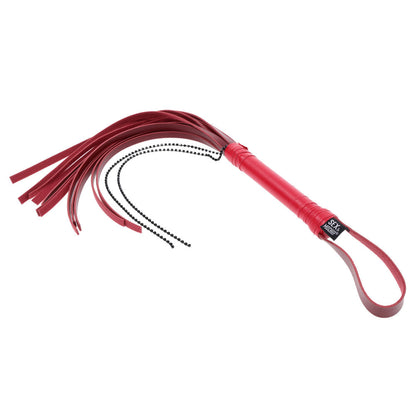 S&M Exs & Ohs Crystal Flogger - Red Flogger Whip Sportsheets