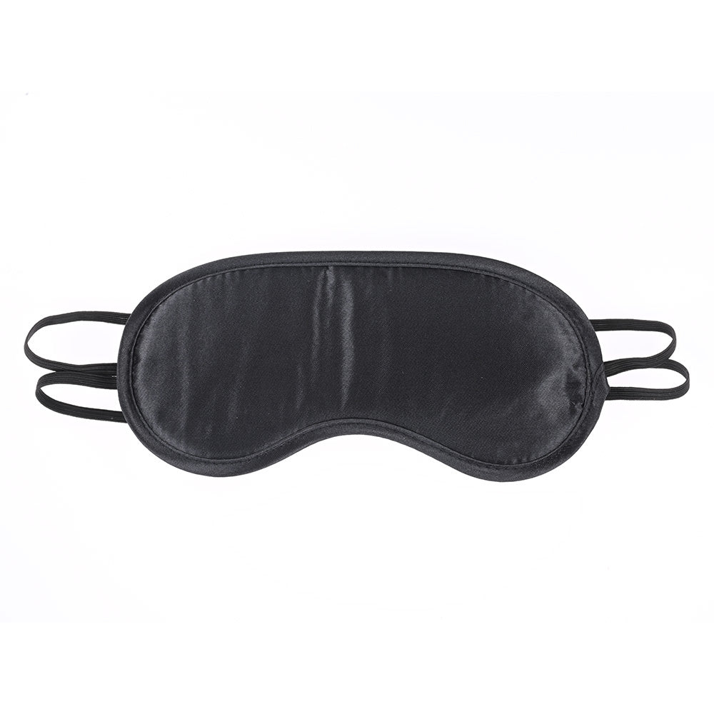Sex & Mischief Satin Blindfold Black - Black Blindfold Sportsheets