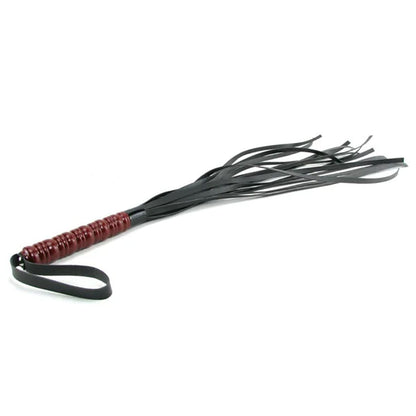 Sex & Mischief Mahogany Flogger - 76 cm Flogger Whip with Wooden Handle Sportsheets