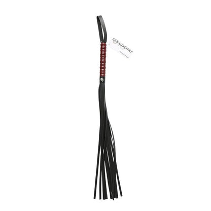 Sex & Mischief Mahogany Flogger - 76 cm Flogger Whip with Wooden Handle Sportsheets