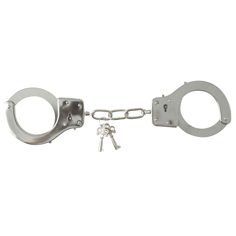 Sex & Mischief Metal Handcuffs - Metal Restraints Sportsheets