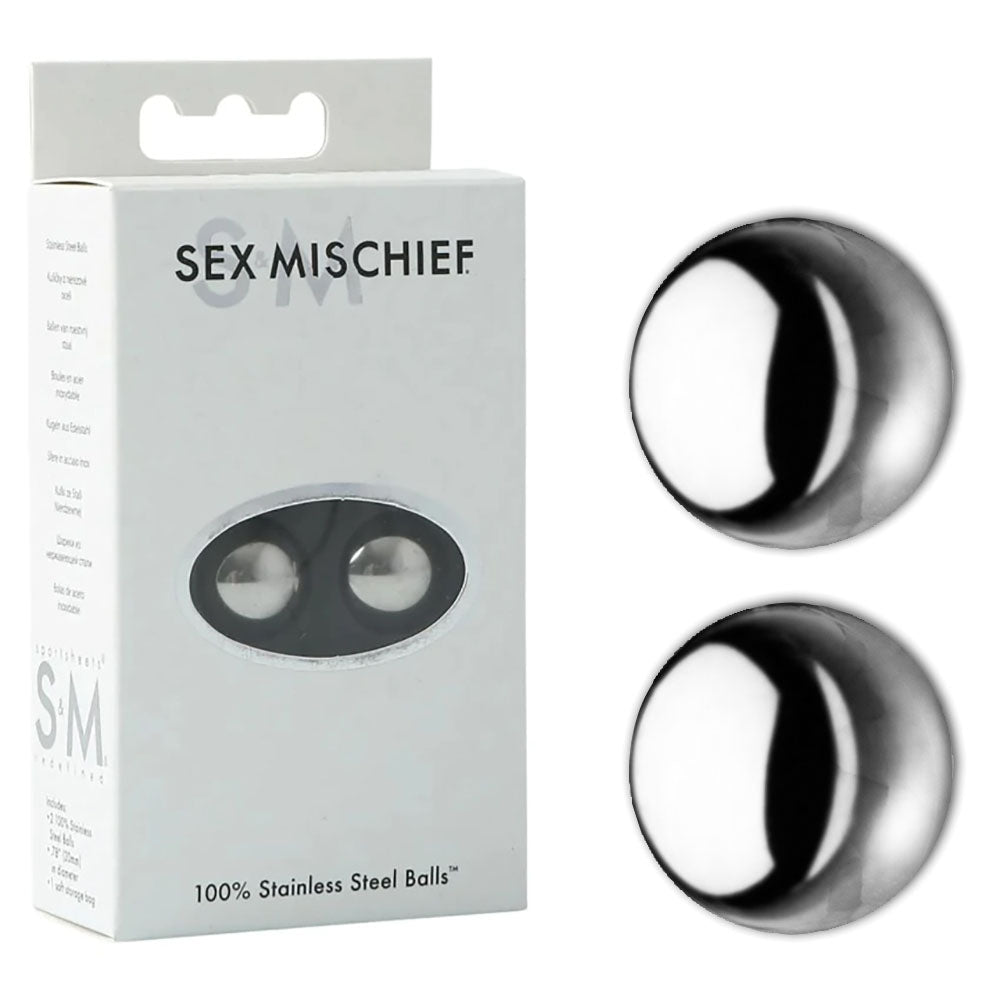 Sex & Mischief 100% Stainless Steel Balls - Stainless Steel Ben Wa Balls Sportsheets