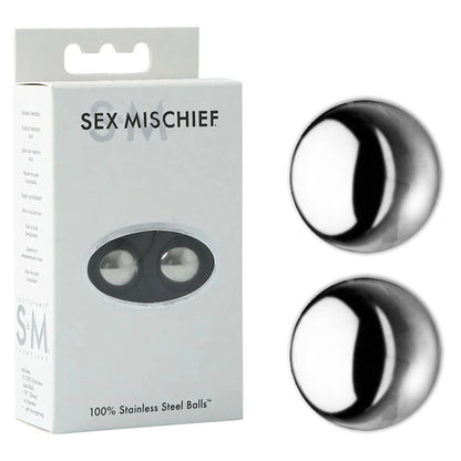 Sex & Mischief 100% Stainless Steel Balls - Stainless Steel Ben Wa Balls Sportsheets