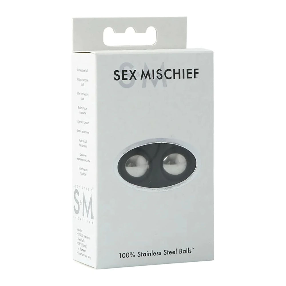 Sex & Mischief 100% Stainless Steel Balls - Stainless Steel Ben Wa Balls Sportsheets