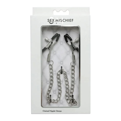 Sex & Mischief Chained Nipple Clamps - Club X