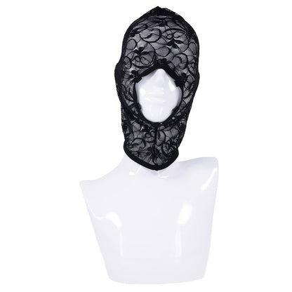 Sex & Mischief Lace Hush Hood - Black Hood Sportsheets