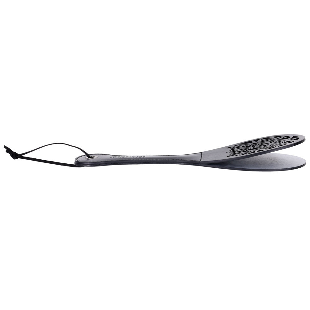 Sex & Mischief Lace Spanker - Black Spanking Paddle Sportsheets