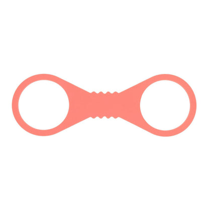 Sex & Mischief Peaches n CreaMe Large Silicone Cuffs - Peach Large Silicone Restraints Sportsheets