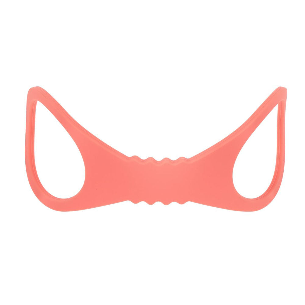 Sex & Mischief Peaches n CreaMe Large Silicone Cuffs - Peach Large Silicone Restraints Sportsheets