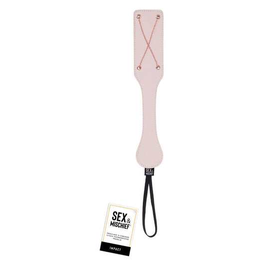 Sex & Mischief Peaches n CreaMe Chain Impressions Paddle - Peach Spanking Paddle Sportsheets