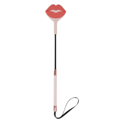 Sex & Mischief Peaches n CreaMe Kiss Crop - Peach Lip Tipped Crop Whip Sportsheets