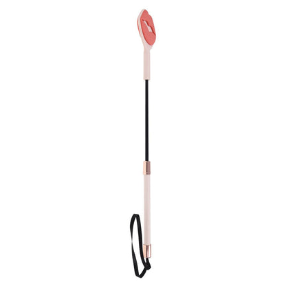 Sex & Mischief Peaches n CreaMe Kiss Crop - Peach Lip Tipped Crop Whip Sportsheets