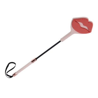Sex & Mischief Peaches n CreaMe Kiss Crop - Peach Lip Tipped Crop Whip Sportsheets