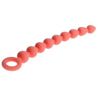 Sex & Mischief Peaches n CreaMe Silicone Anal Beads - Peach 23 cm Silicone Anal Beads Sportsheets