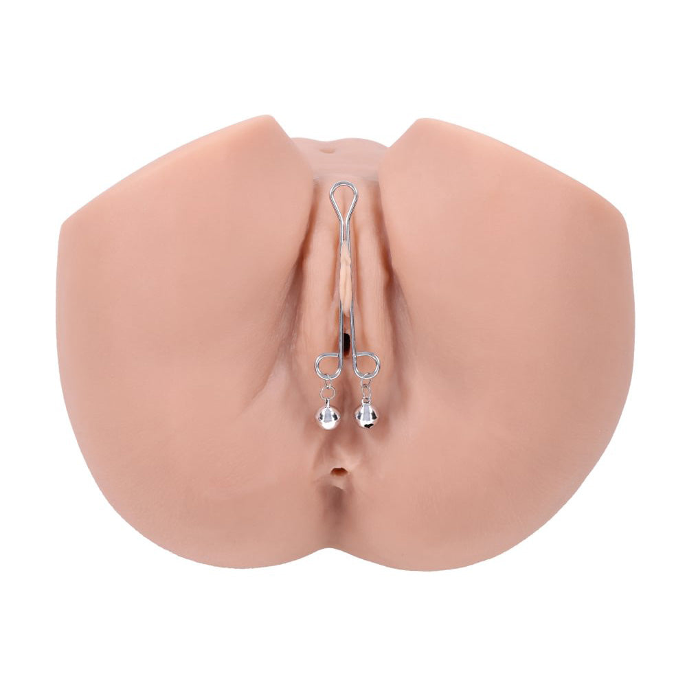 S&M Shadow Bell Nipple and Clit Jewelry - Metal Nipple Clamps and Clitoris Clamp Sportsheets