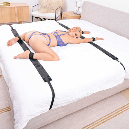 SPORTSHEETS No Matter Where Bondage Restraint System - Bed Restraints Sportsheets