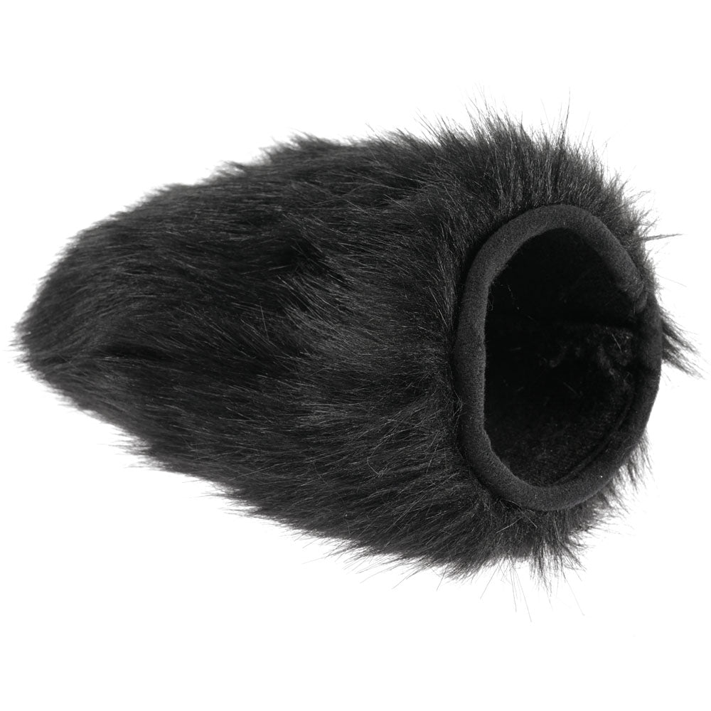 SPORTSHEETS Spiked Sensory Mitt - Black Furry Mitt with Spikes Sportsheets
