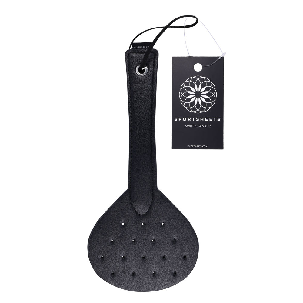 SPORTSHEETS Swift Spanker - Black Spanking Paddle Sportsheets