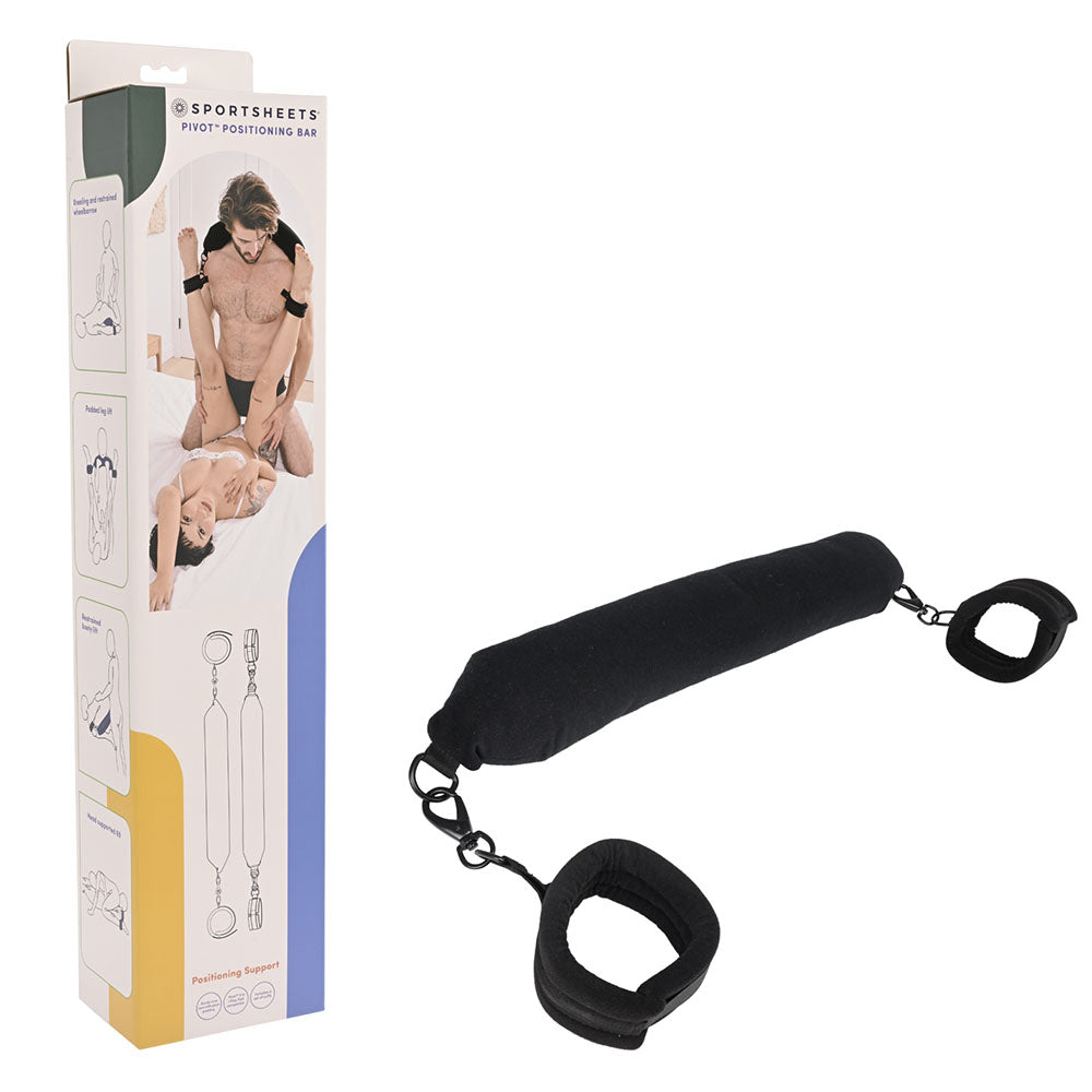 Pivot Positioning Bar - Black Padded Position & Spreader Bar Sportsheets