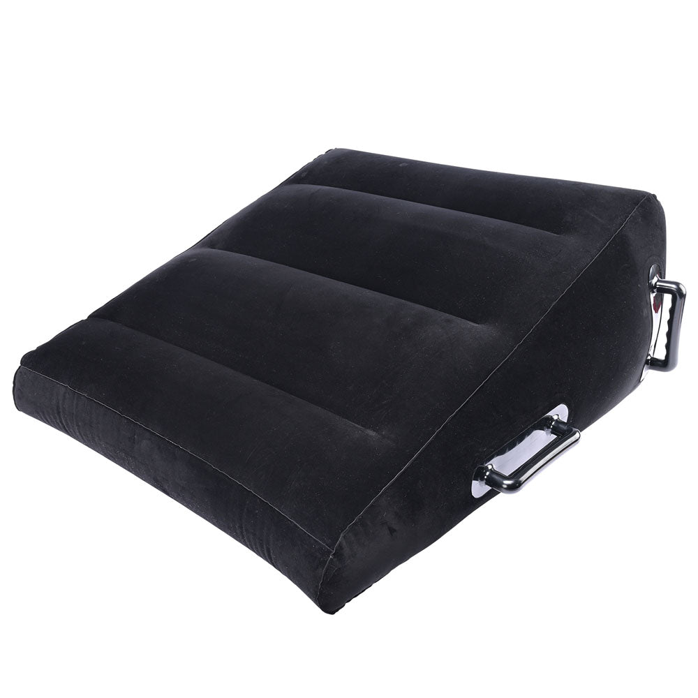 Pivot Inflatable Positioner Plus - Black XL Inflatable Position Cushion Sportsheets
