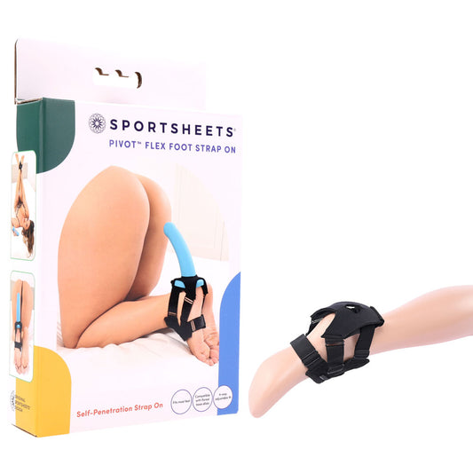 Pivot Flex Foot Strap On - Adjustable Strap-On Harness (No Probe Included) Black - Club X