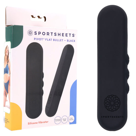 Pivot Flat Bullet - Black - Black 10.2 cm USB Rechargeable Bullet Black - Club X