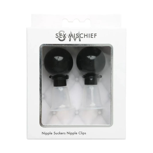 Sex & Mischief Nipple Suckers - Set of 2 Black - Club X
