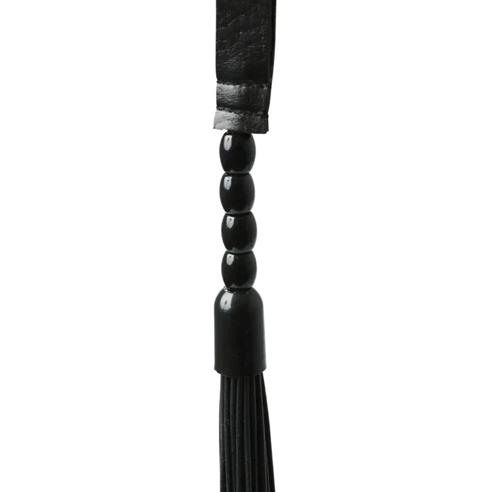 Sex & Mischief Noir Whip - Black 40 cm Rubber Whip Sportsheets